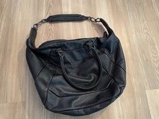 LIEBESKIND Schwarze Große Ledertasche Shopper LEDER Tasche XXL
