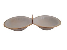 Porzellan Saliere mit Goldrand Winterling Salz & Pfeffer 