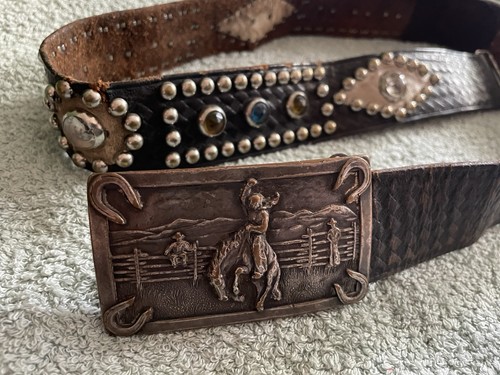 Leder gürtel western usa - western, 40er