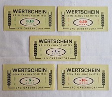 5x Wertschein LPG Geld