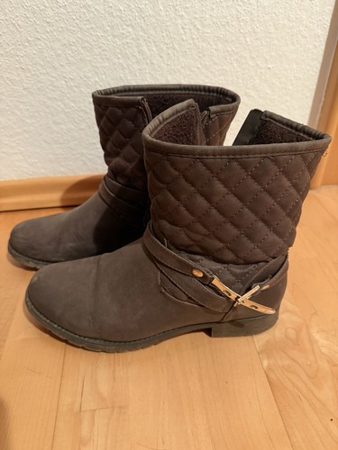 Damen stiefeletten boots braun - stiefeletten,