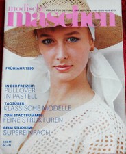 DDR Verlag f.die Frau Modische Maschen Frühjahr 90 4/89 Handarbeit/Schnittmuster