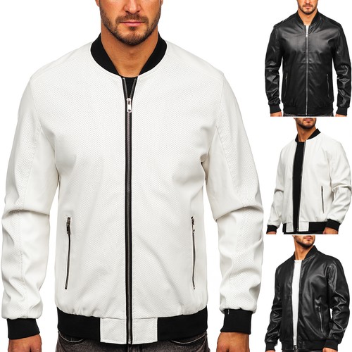 Kunstlederjacke bikerjacke - kunstlederjacke,