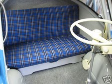 Stoff Sitzbank Karo Blau Heinkel Kabine Fuldamobil Janus Messerschmitt NSU Prinz