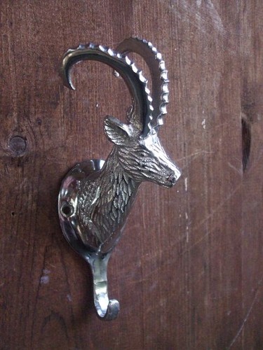 Garderobenhaken steinbock - garderobenhaken,,