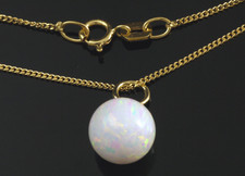 585 Gold  Opal Kugel Anhänger