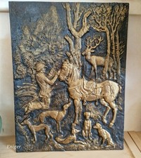 Ofenplatte, Eisenguss, Jäger