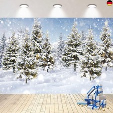 Weiß Weihnachten Banner, Winter Schnee Wald Hintergrund Banner, Realistisch 