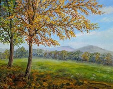Herbst Landschaft mit Bäumen