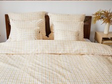 Kissenbezug Gelb kariert