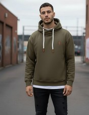 Naketano Herren Kapuzenpullover Hoodie, Oliv Gr. S, M, L XL, XXL