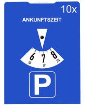 Parkscheibe 10er StVO-konform