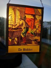 3 x bemalte Glasbilder im