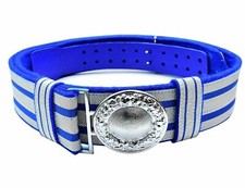 Feldbinde silber mit blauen