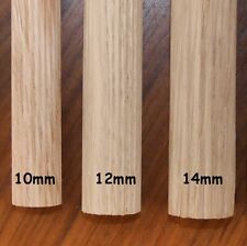 Posten 5 Riffelstäbe Holzdübel Buche Ø 10 12 14 mm x 1000 mm Rundstab Holzstab