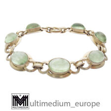 Silber Armband Prehnit grün