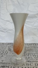 Murano Solifleur Vase weiss