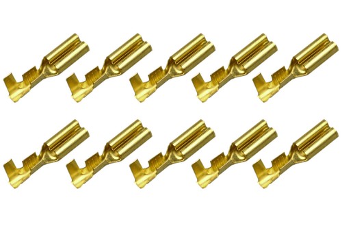 10x flachsteckhülse 8x0 8 - 10x, 2,8x0,8