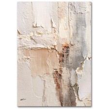 Abstrakt Beige Wandbild
