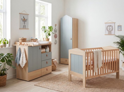 Babyzimmer set roofy tlg - roofy, 3-tlg