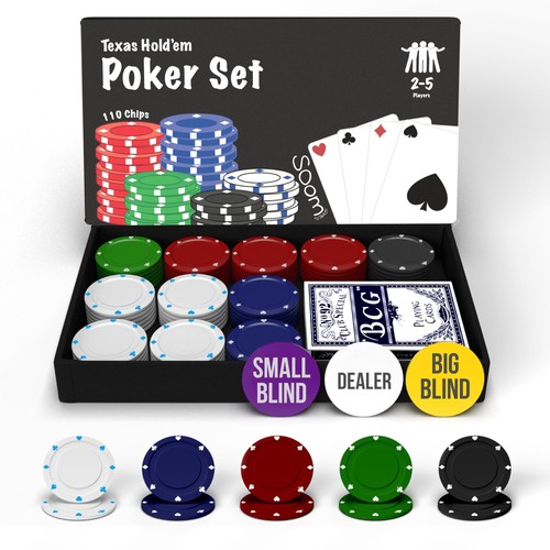 Poker set enthält pokerspiel - ,