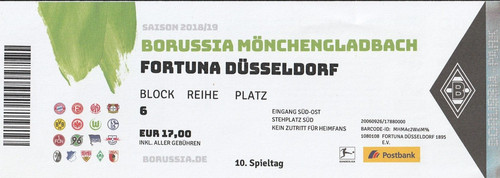 Ticket borussia - ticket,