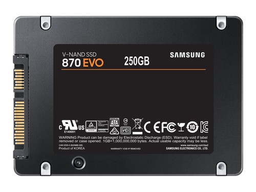 Samsung 870 evo 250gb ssd - 870,