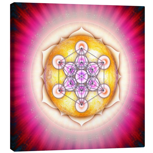 Leinwandbild metatrons würfel - leinwandbild,