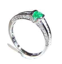 Ring 750 white gold 060ct