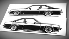 Opel manta gte sticker - manta, b