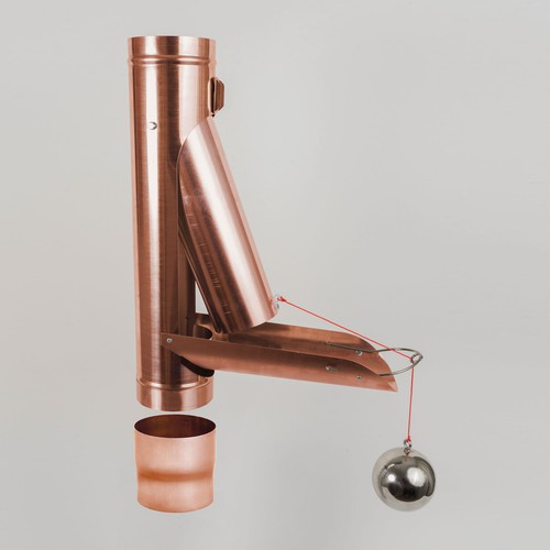 Regenwasser klappe kupfer - regenwasser,