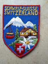 Stoff Wappen Aufnäher Schweiz, CH, Swiss, Suissa