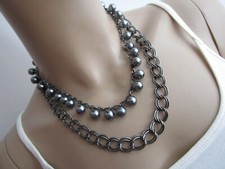 Damen Collier Hals Kette kurz