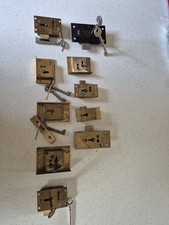 MESSING SCHRANK SCHRANKSCHLOSS - GUTER ZUSTAND RESTPOSTEN 