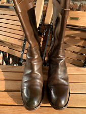 Original MOMA Stiefel, Gr. 39, braunes Leder, mit Reißverschluss