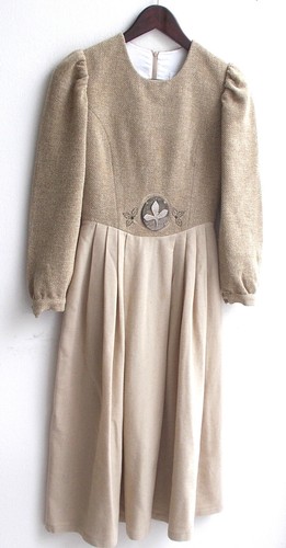 Kinder trachten kleid - kleid, beige