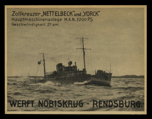 Alte werbung 1938 - 1938, zollkreuzer