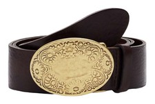 Desigual tabasco leather belt - tabasco,