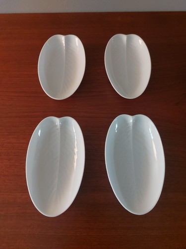 4er set rosenthal blattschalen - set,