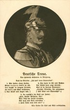 Kaiser Wilhelm II., Garde du Corps, Deutsche Treue, Propaganda-Postkarte, Adel