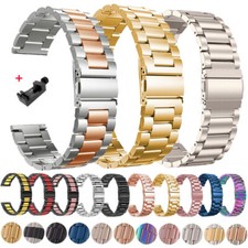 Armband 18mm 20mm 22mm 24mm Edelstahl Metall Ersatz Uhrenarmband Watch Band NEU