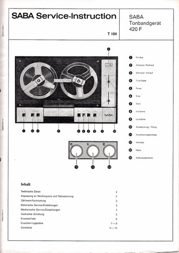 Service manual anleitung - manual-anleitung, saba
