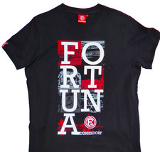 Fortuna Düsseldorf  T-Shirt Gr. M " FO-RT-UN-A"  Schwarz