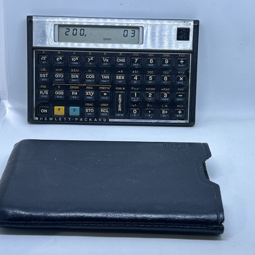 1980s hewlett packard 11c - hewlett,