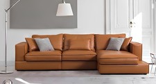 Leder Eck Garnitur  Sofa Couch
