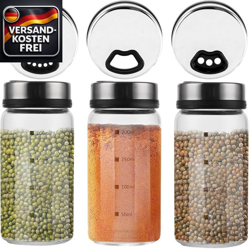 3er gewürzdosen set 200ml - 200ml, aus