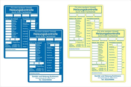 Heizung service aufkleber - heizung,
