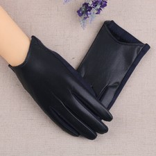 Weiches Leder Handschuhe Damen Handgelenk Luxus Fahren Winter Warm Pelzfu