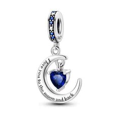 Charms Anhänger Sterling Silber 925 Armband Herz Familie Mutter Tochter Liebe