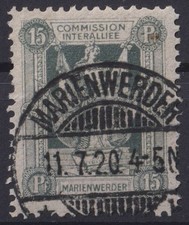 =Marienwerder Mi.Nr.3 yB gestempelt (Marienwerder) tiefst geprüft Bock BPP=